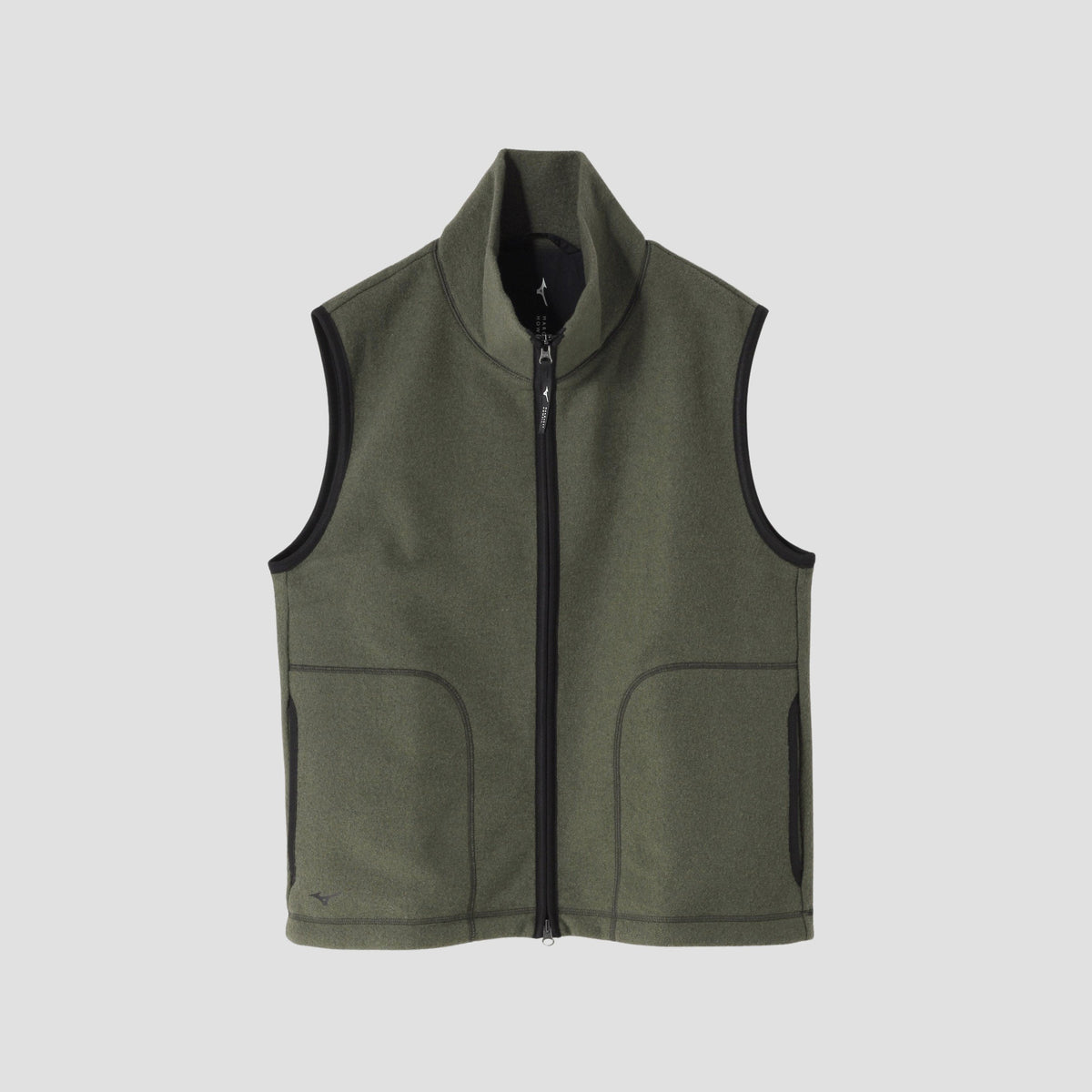 WOOL NYLON COMPRESSED JERSEY BLOUSON COAT