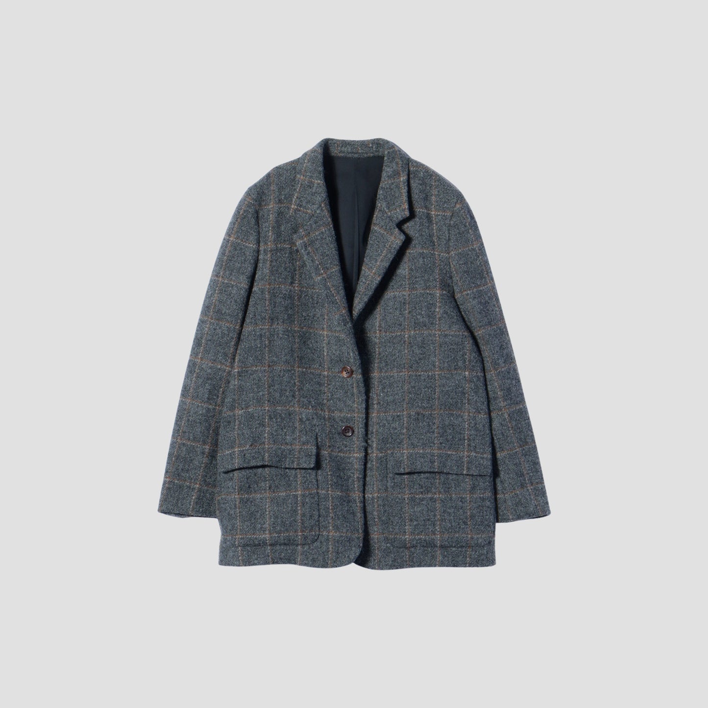WINDOWPANE CHECK WOOL JACKET