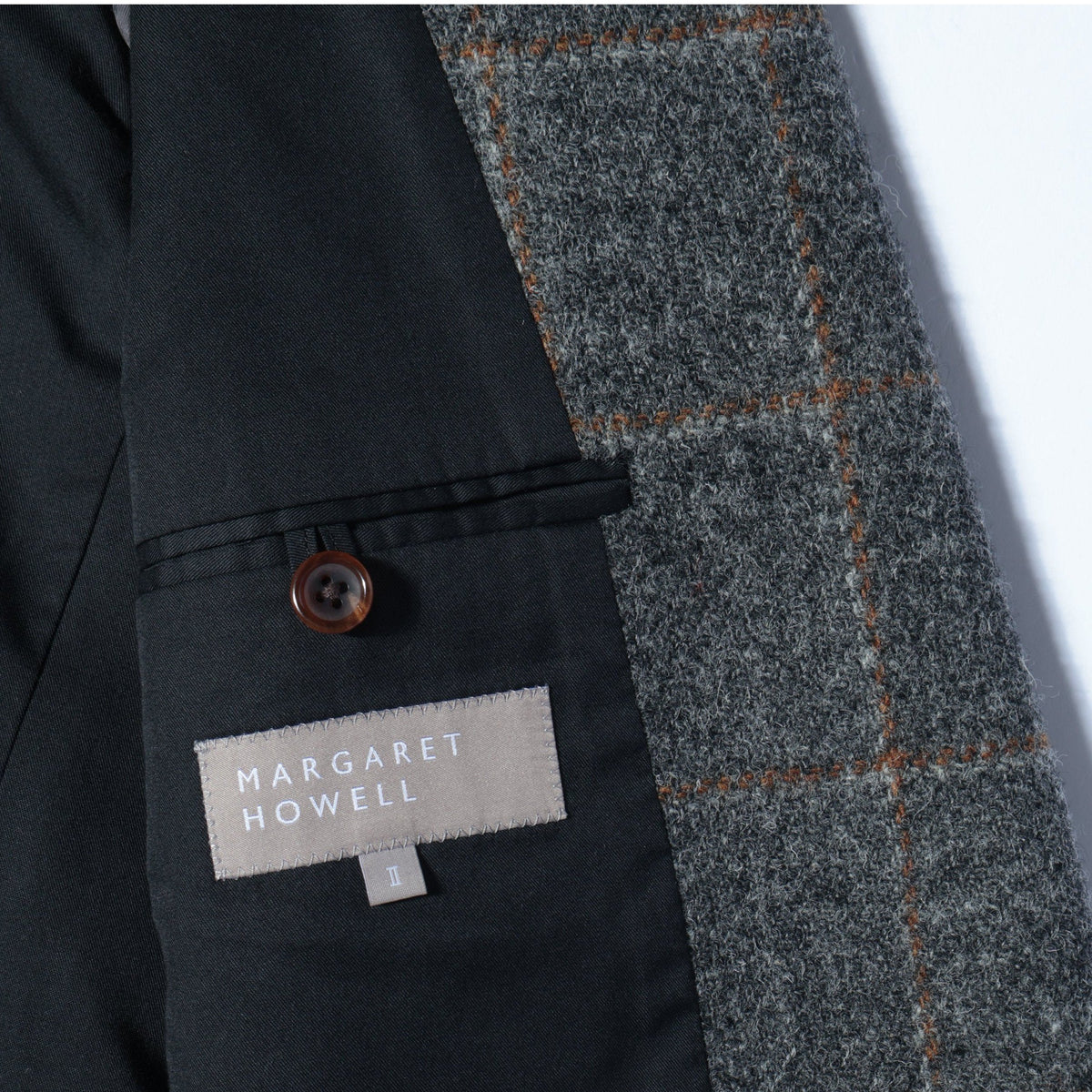 WINDOWPANE CHECK WOOL JACKET