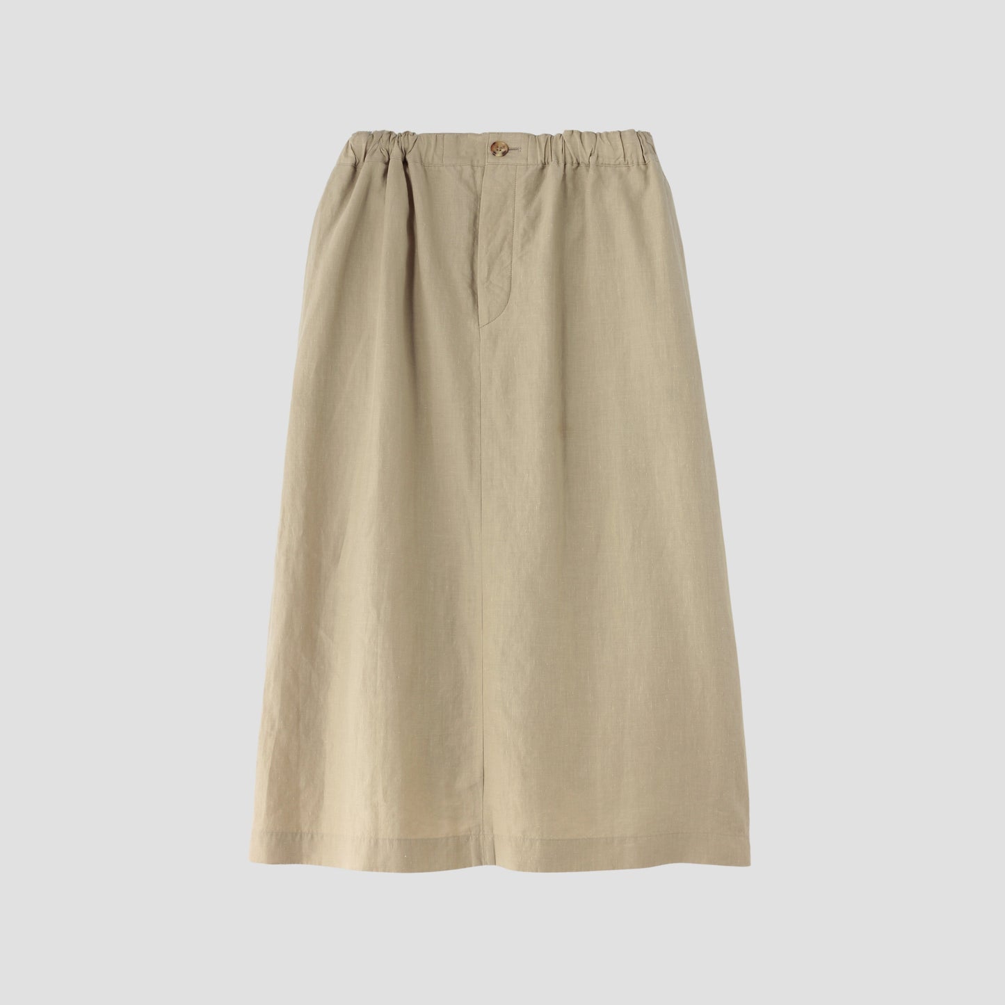 DENSE FINE LINEN POPLIN SKIRT
