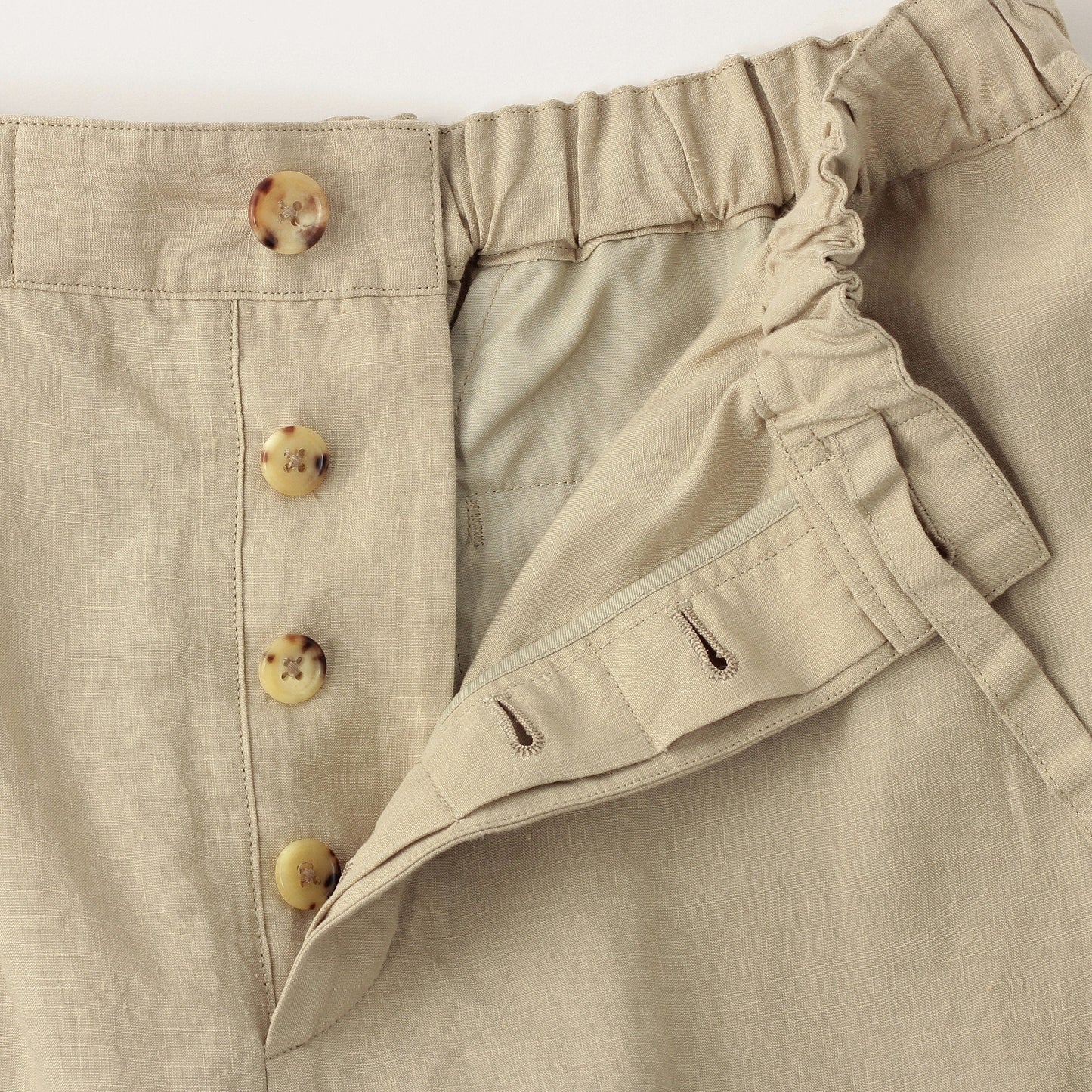 DENSE FINE LINEN POPLIN SKIRT