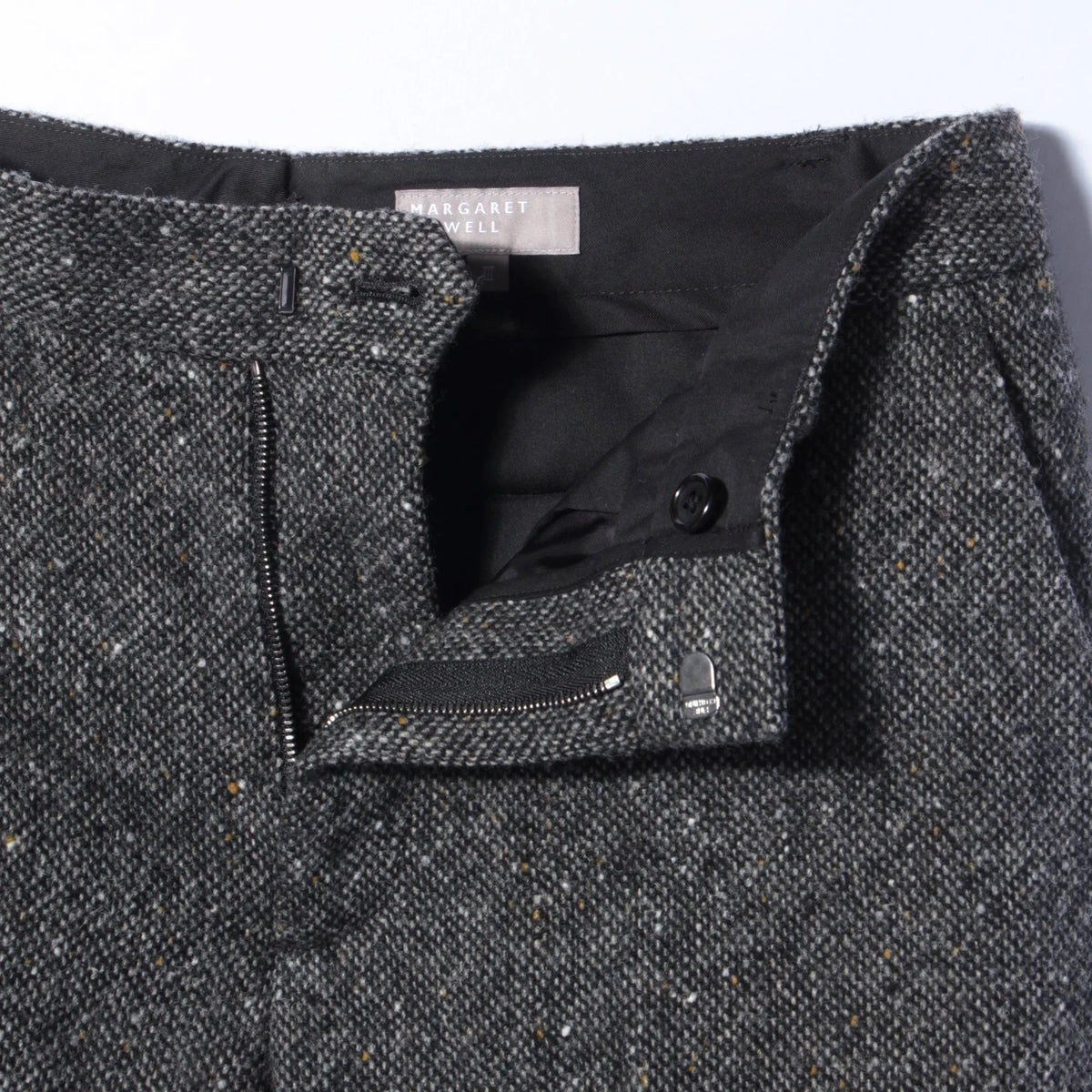 WOOL TWEED TROUSERS