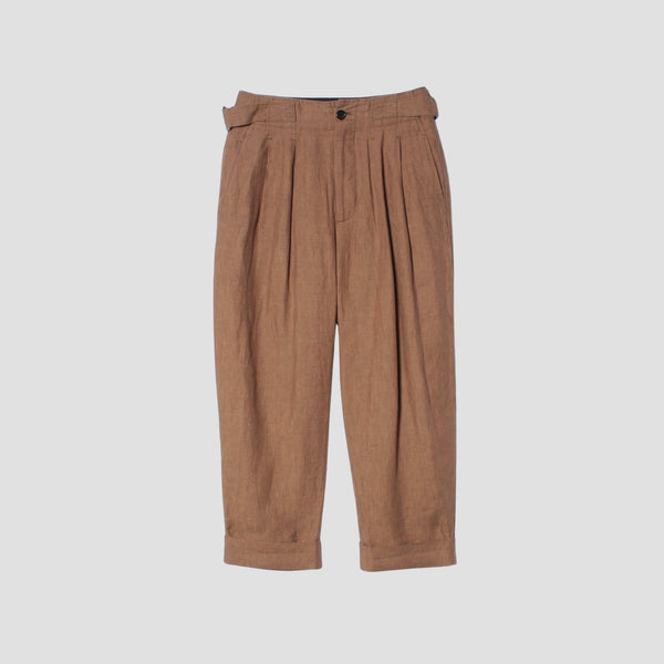 YARN DYED LINEN TROUSERS