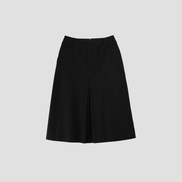 BRUSHED COTTON WOOL SKIRT