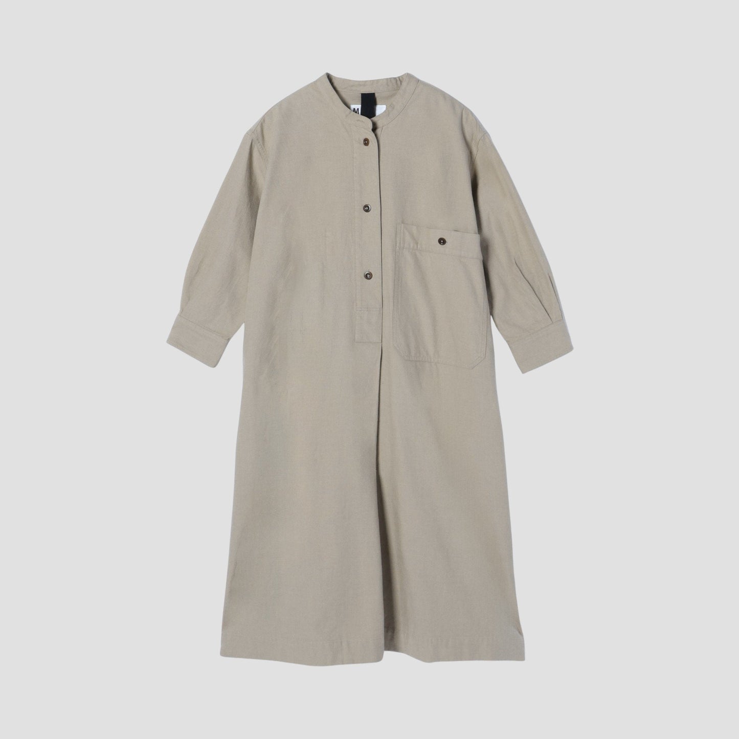 WORN COTTON WOOL TWILL DRESS
