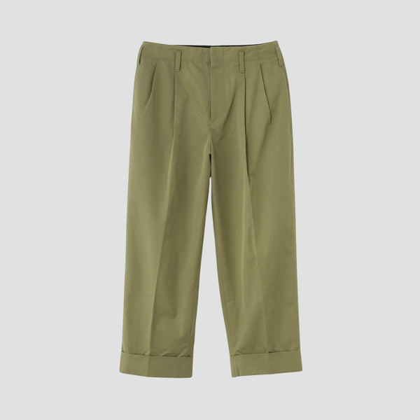 REFINED COTTON GABARDINE TROUSERS