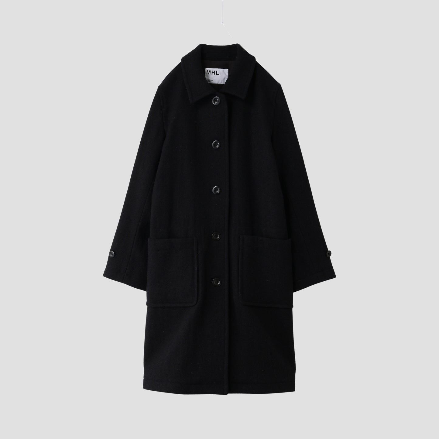 LIGHT WOOL MELTON COAT
