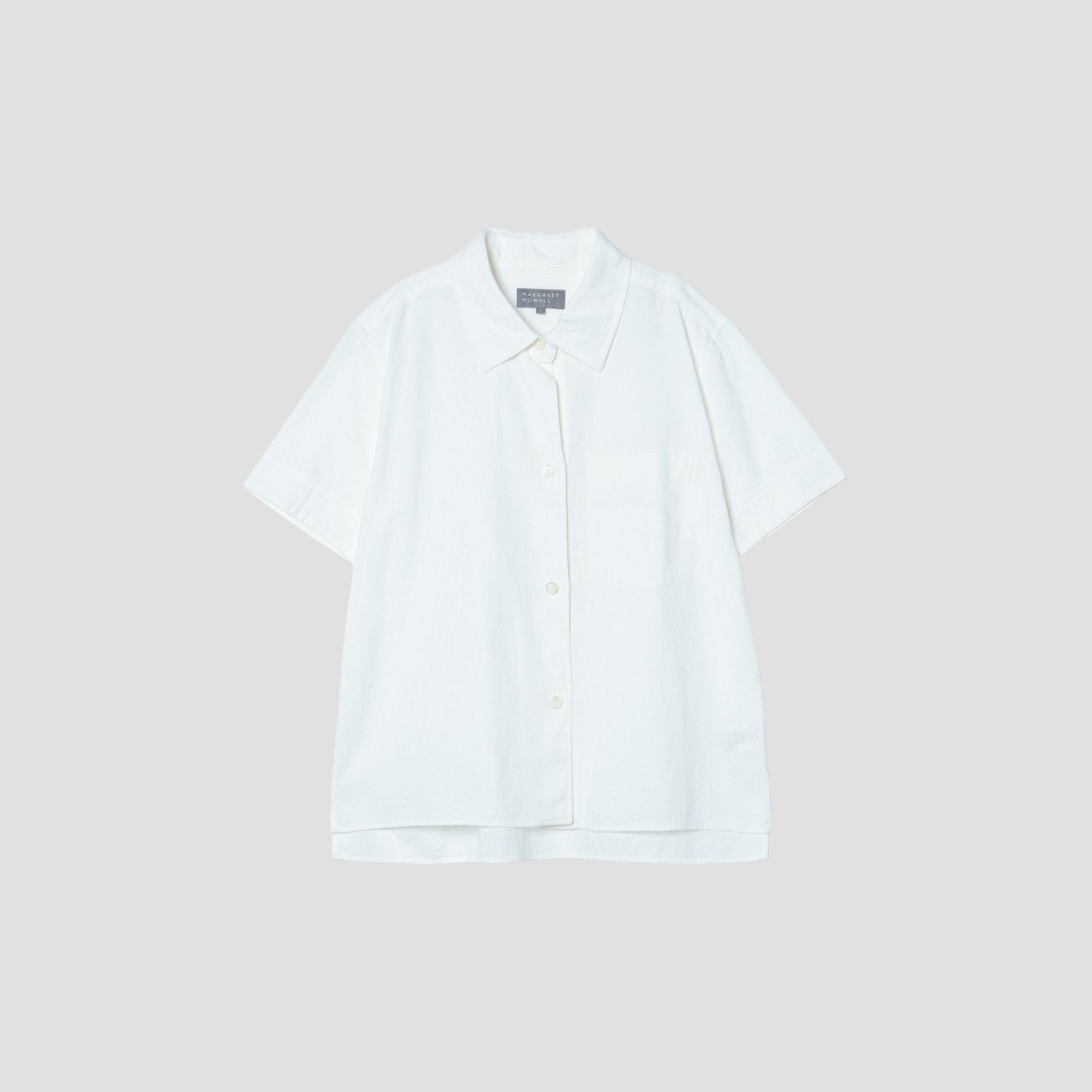 TEXTURED COTTON BLEND SHIRT