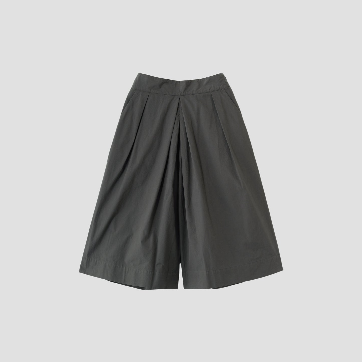 WASHED COTTON POPLIN TROUSERS