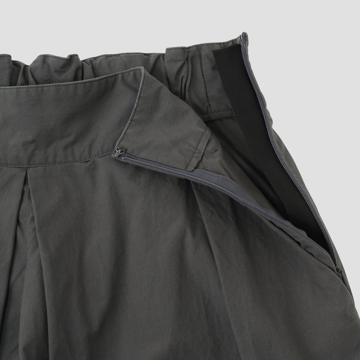 WASHED COTTON POPLIN TROUSERS