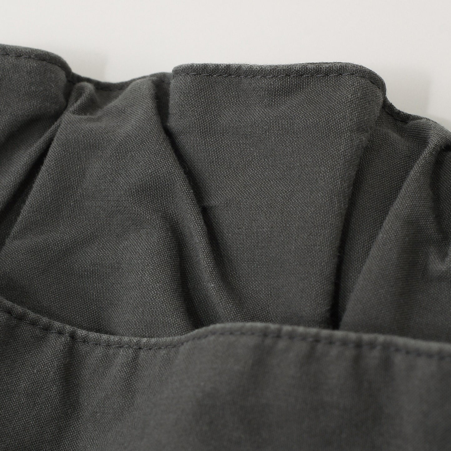 WASHED COTTON POPLIN TROUSERS