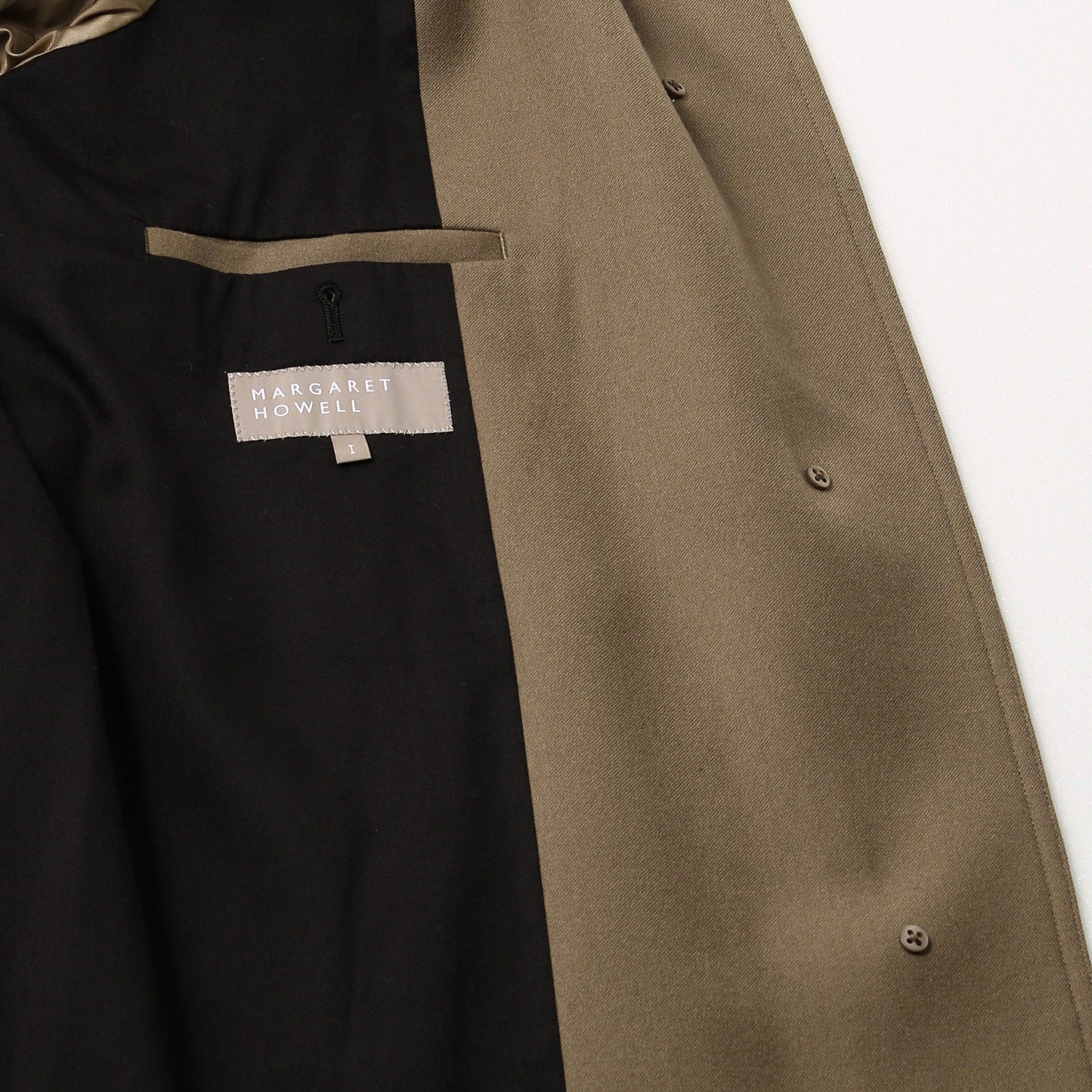 WOOL SERGE COAT