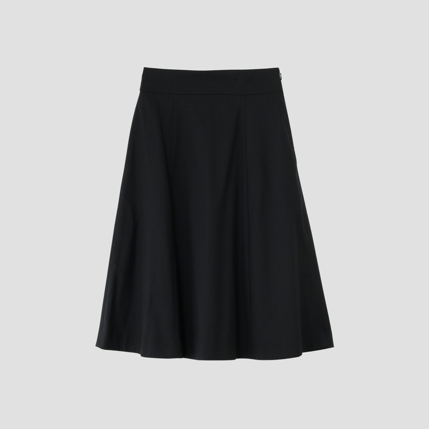 FINE WOOL POPLIN SKIRT