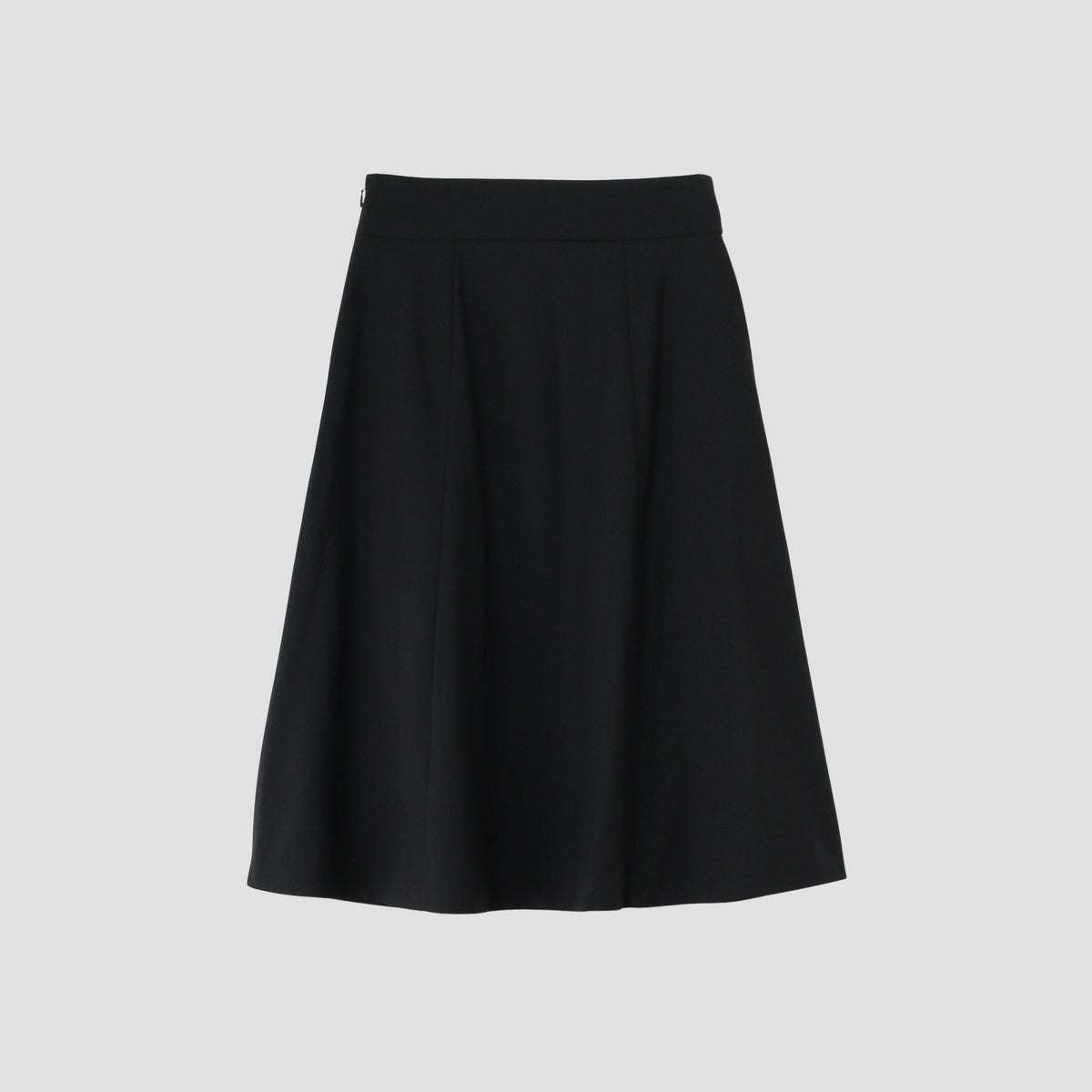 FINE WOOL POPLIN SKIRT