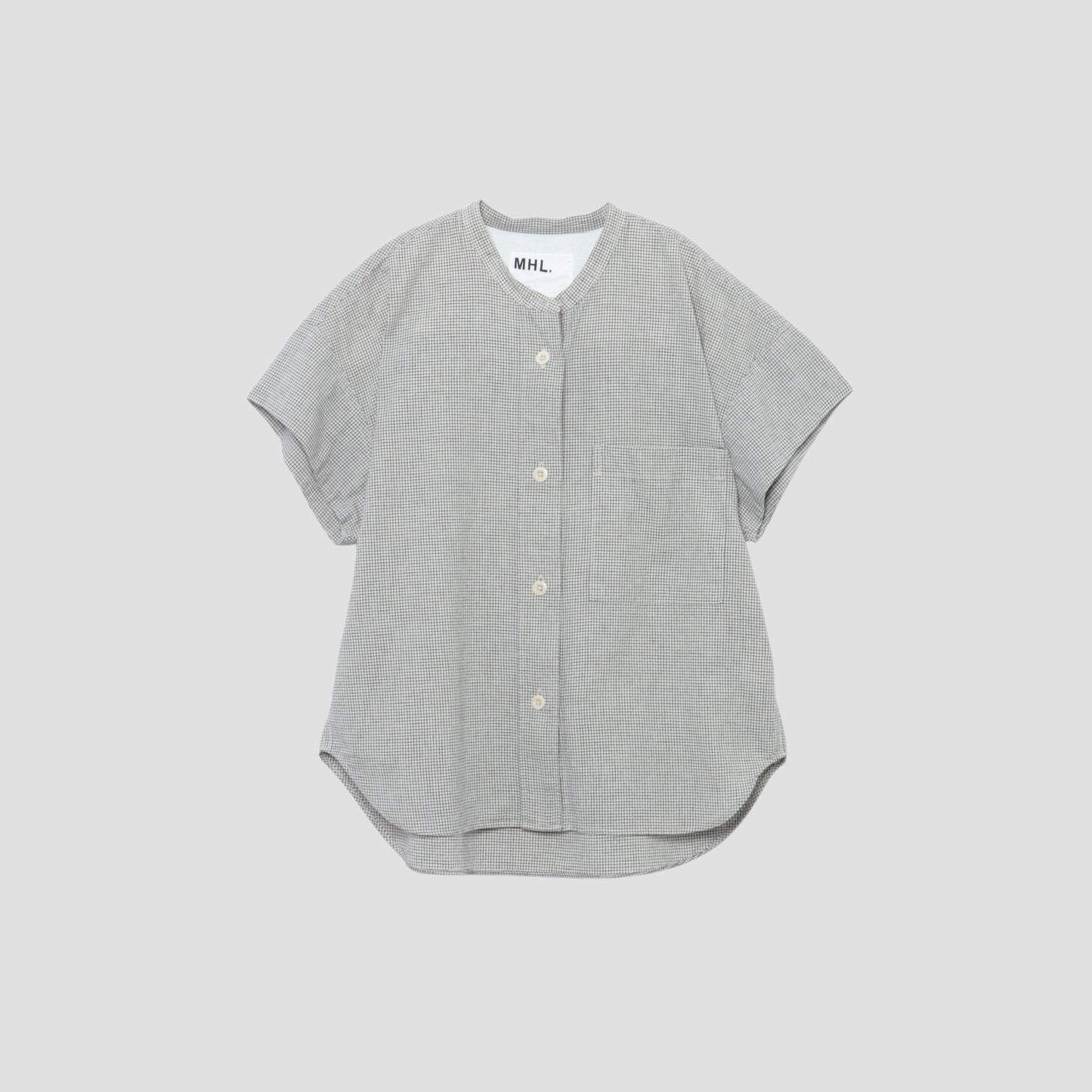 NATURAL WASHED COTTON LINEN SHIRT