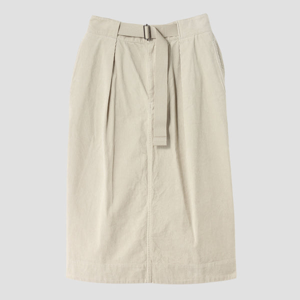 DRY COTTON NEEDLECORD SKIRT
