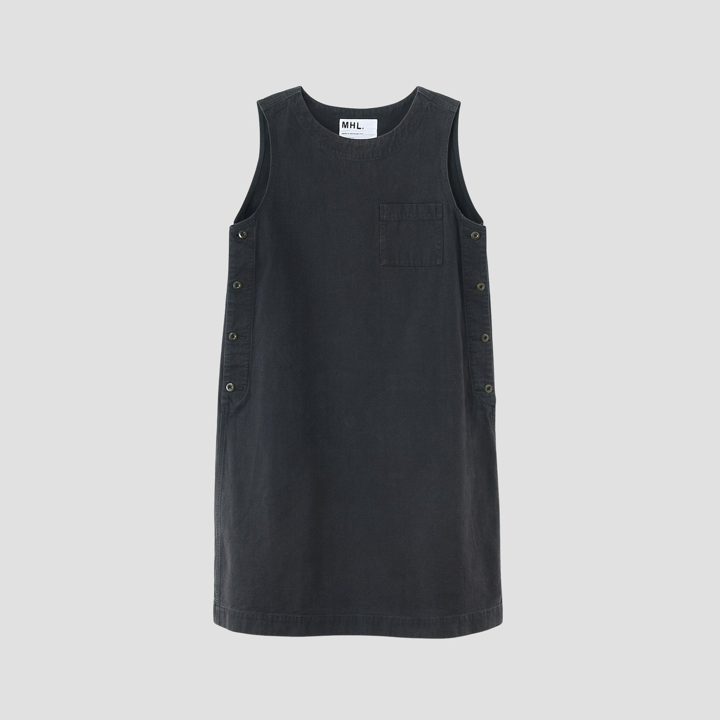 FADED TWILL DRESS
