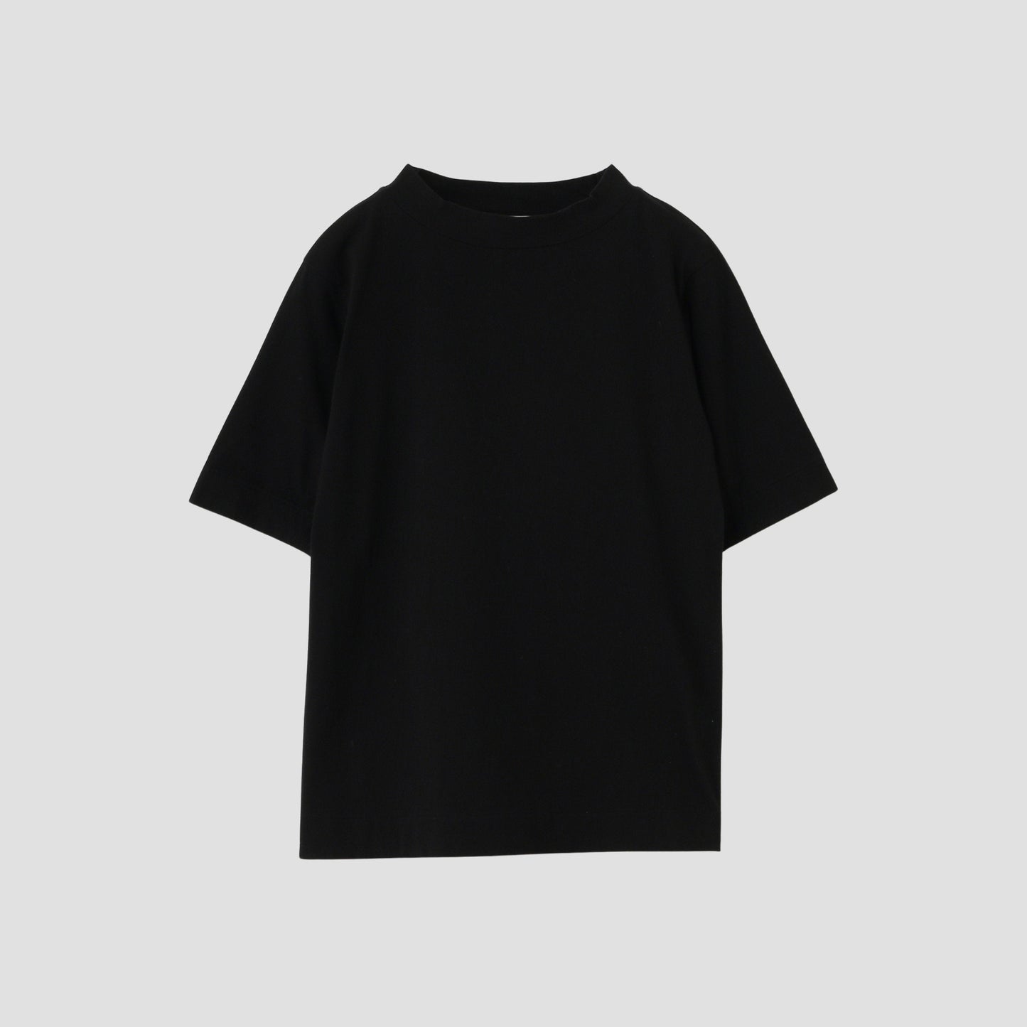 COTTON HIGH NECK T JERSEY