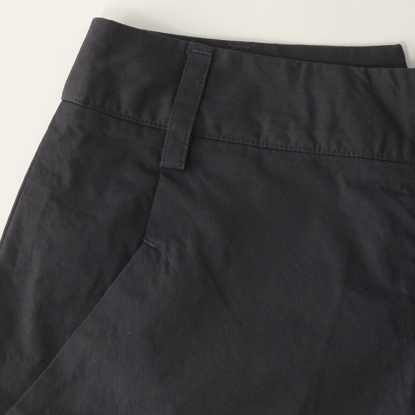 COTTON SILK POPLIN TROUSERS