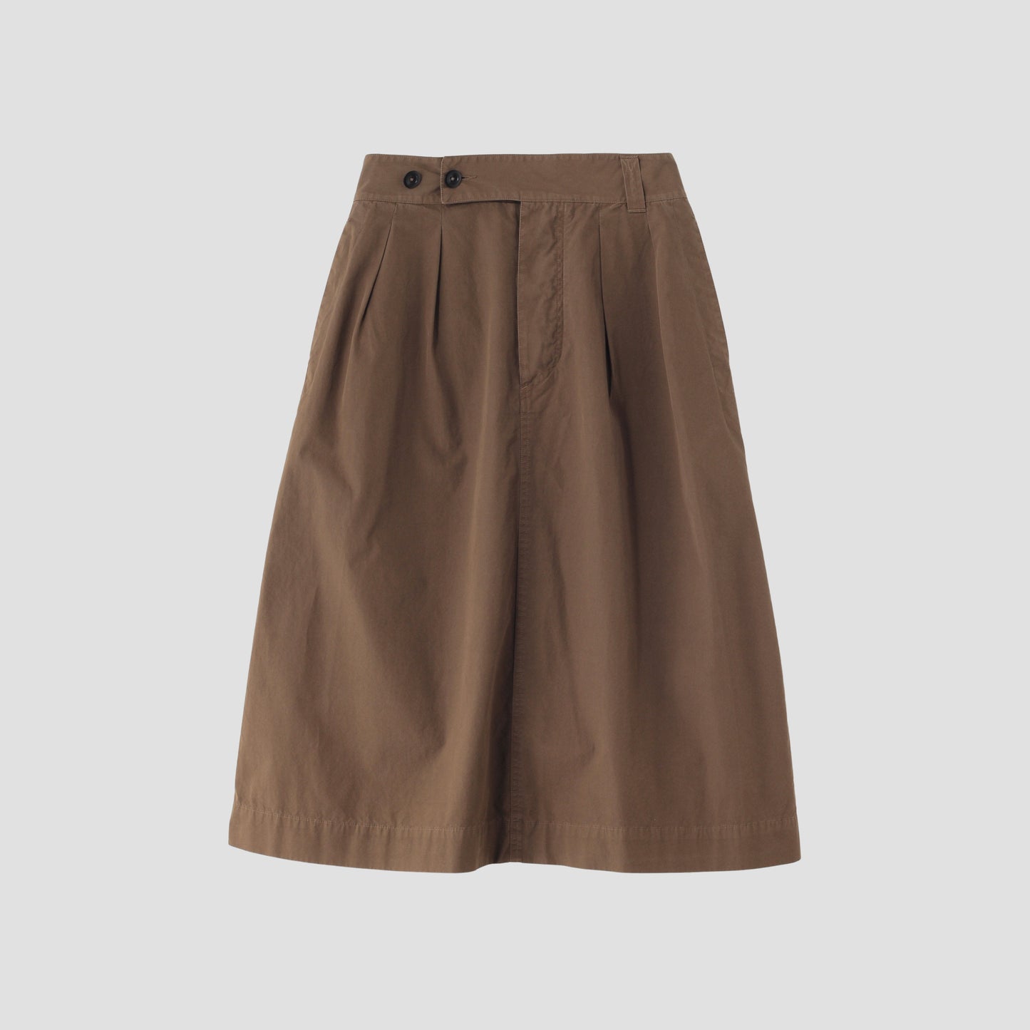FINE COMPACT COTTON POPLIN SKIRT