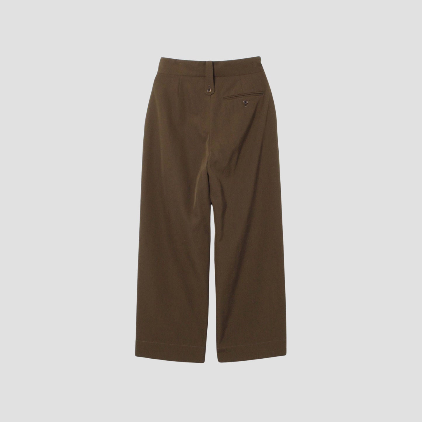 DRY WOOL TWILL TROUSERS