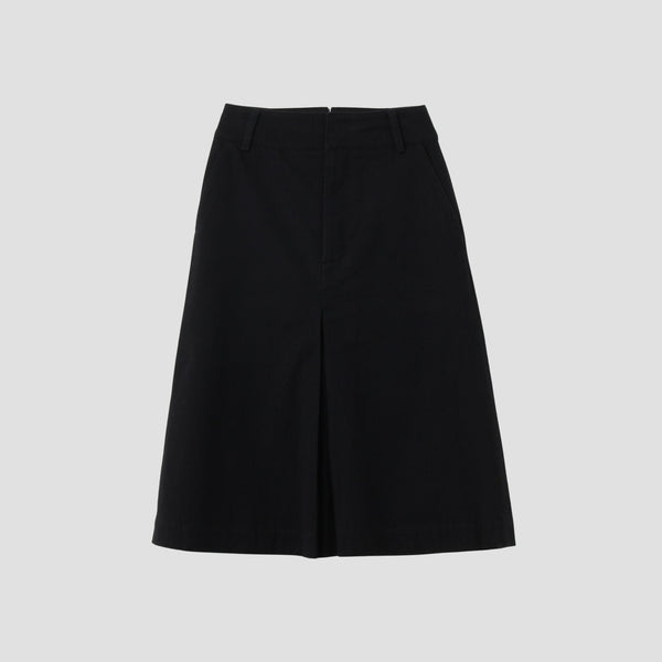 BRUSHED COTTON WOOL SKIRT