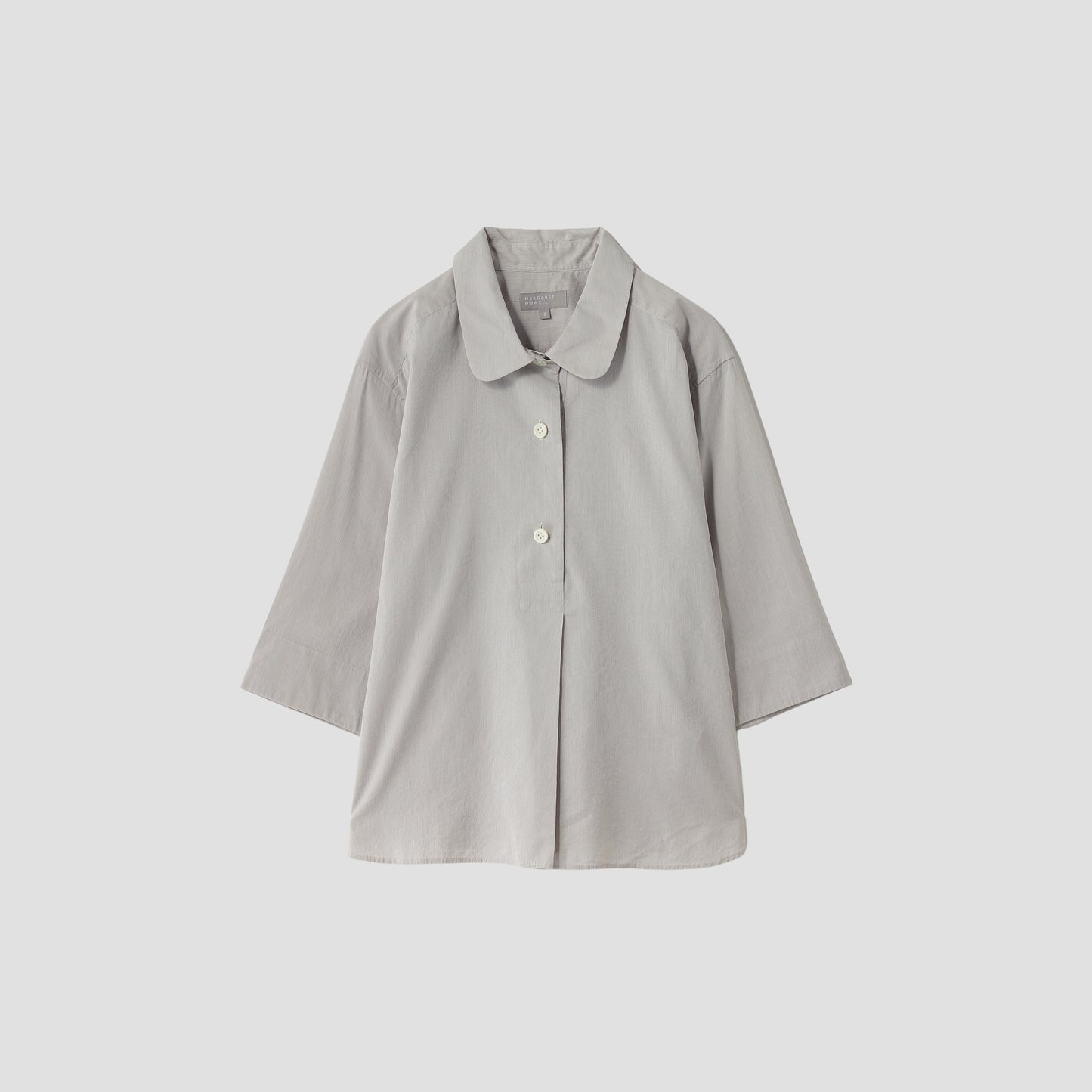 FINE STRIPE COTTON SILK SHIRT