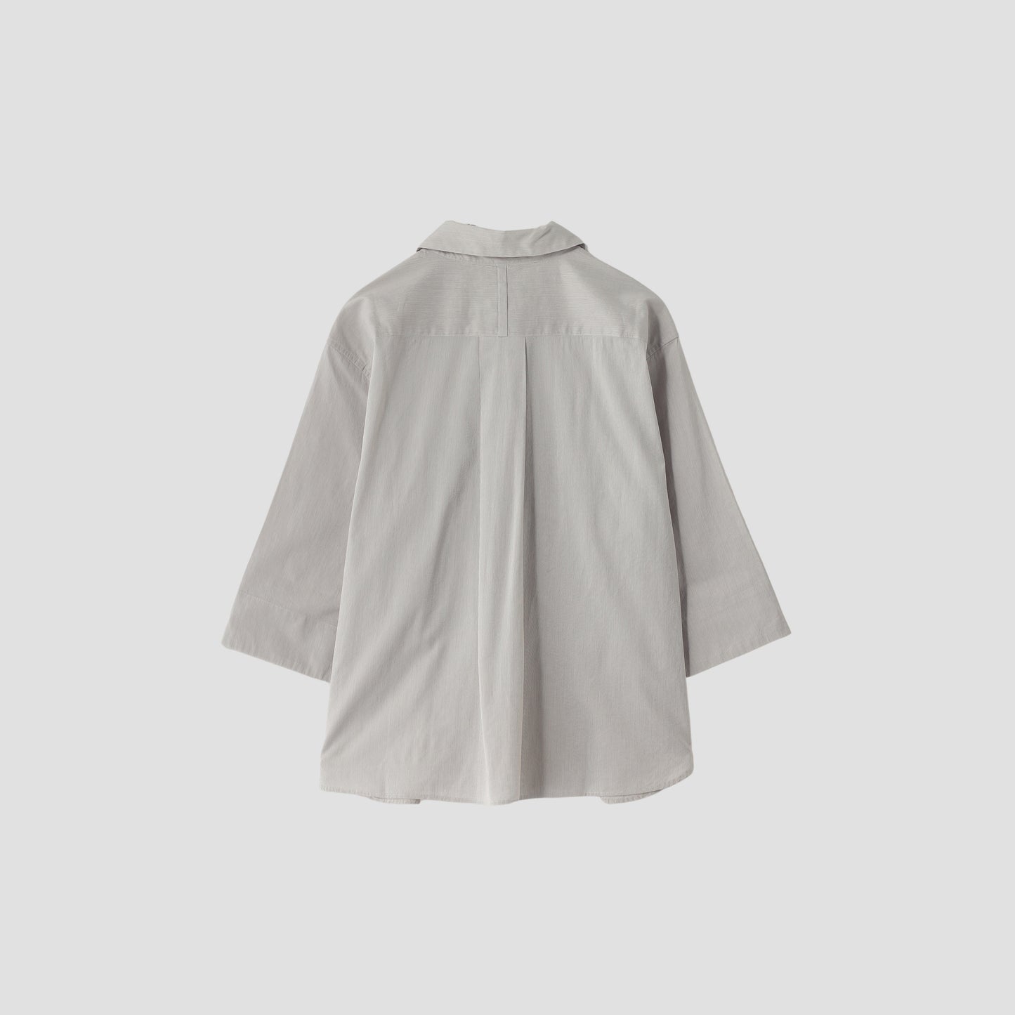 FINE STRIPE COTTON SILK SHIRT