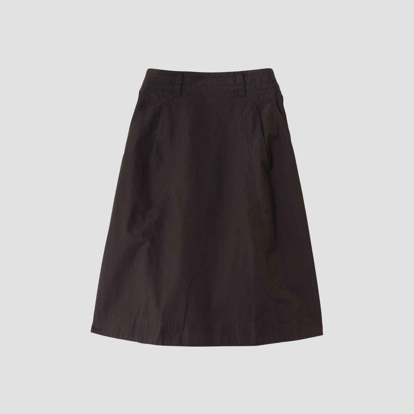 FINE COMPACT COTTON POPLIN SKIRT