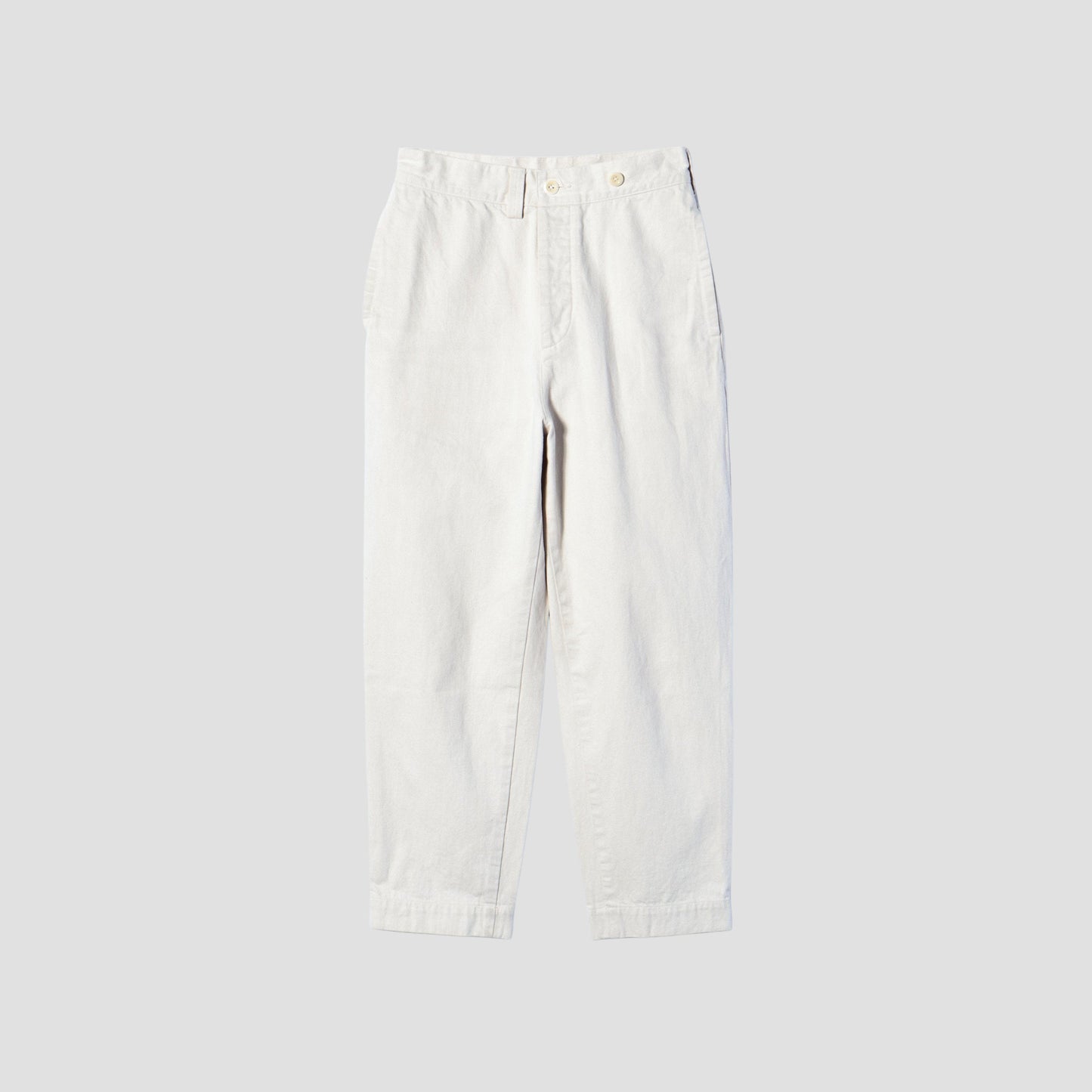 NATURAL DENIM TROUSERS