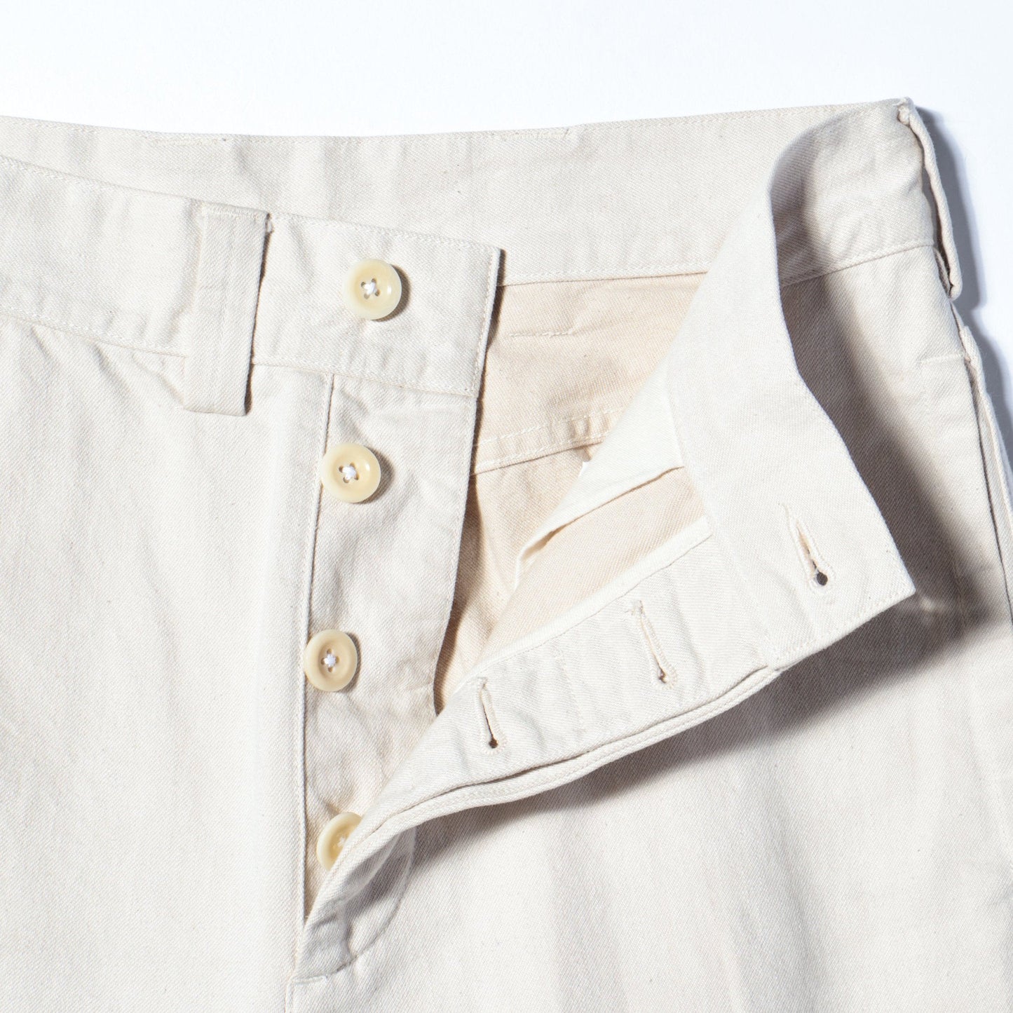 NATURAL DENIM TROUSERS