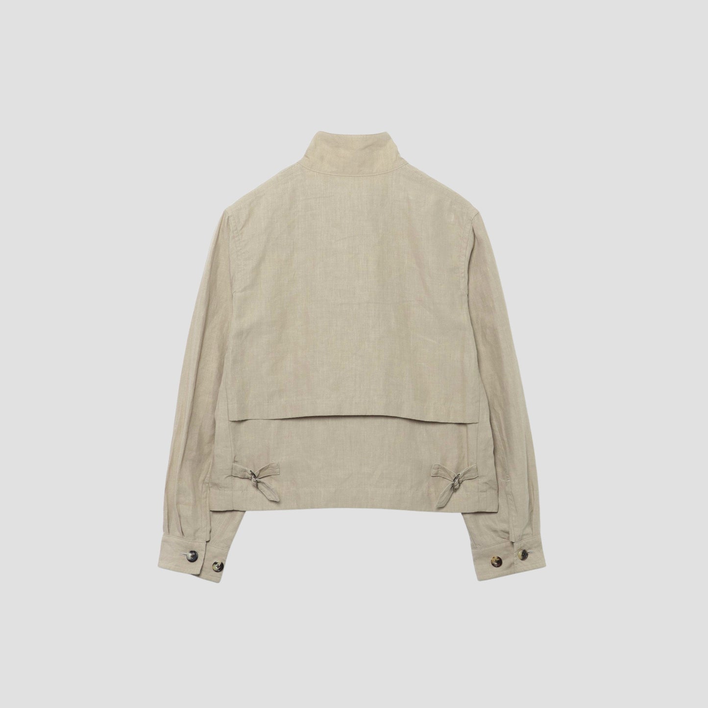 DENSE LINEN POPLIN BLOUSON