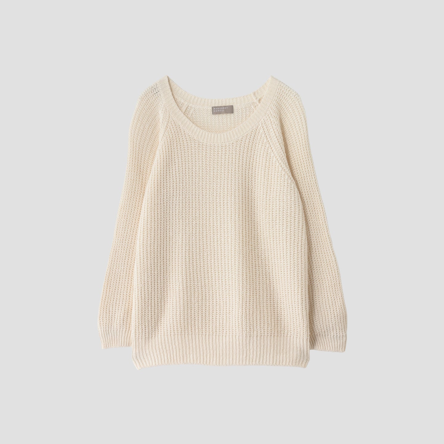 LINEN COTTON RIB JUMPER KNIT