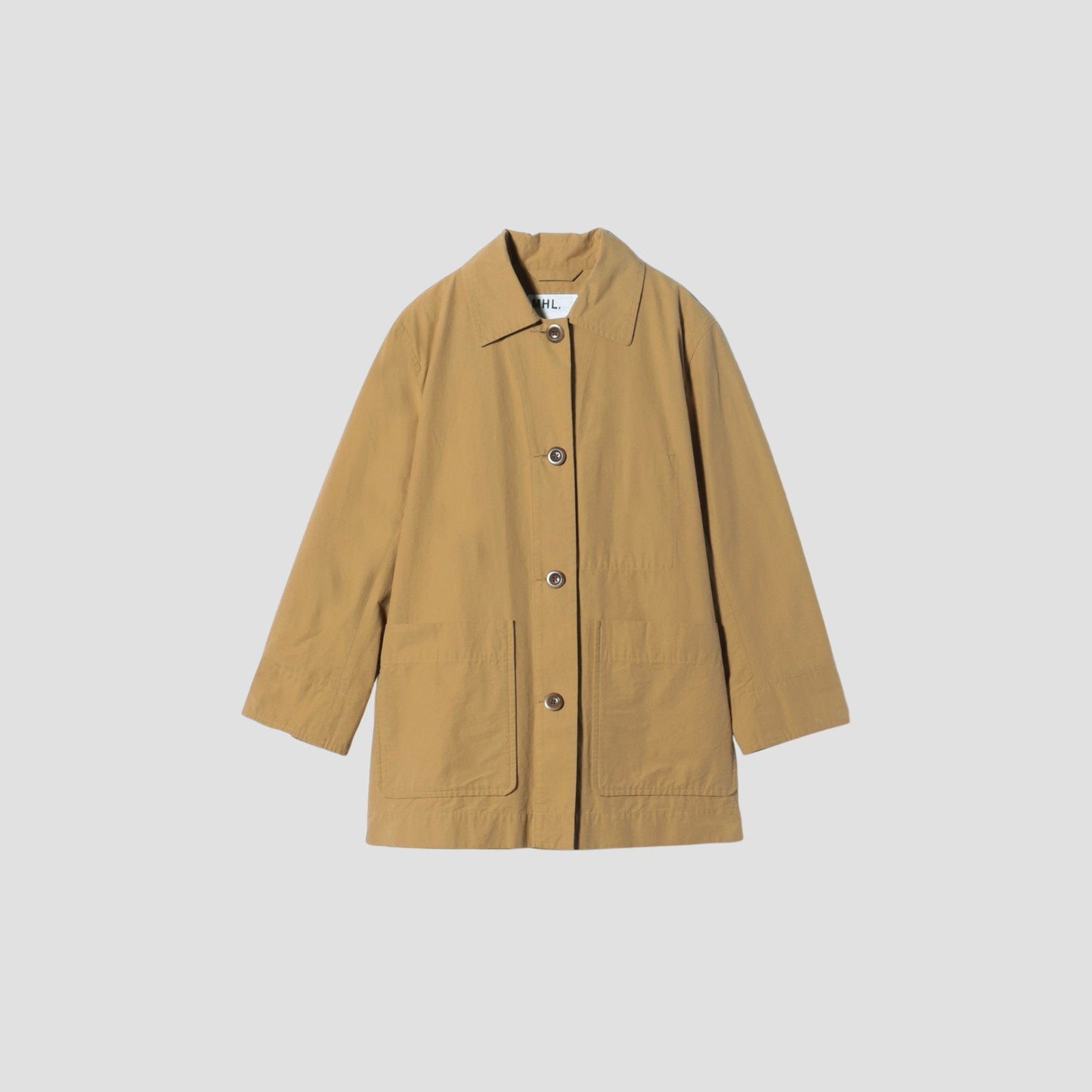 WASHED COTTON POPLIN COAT