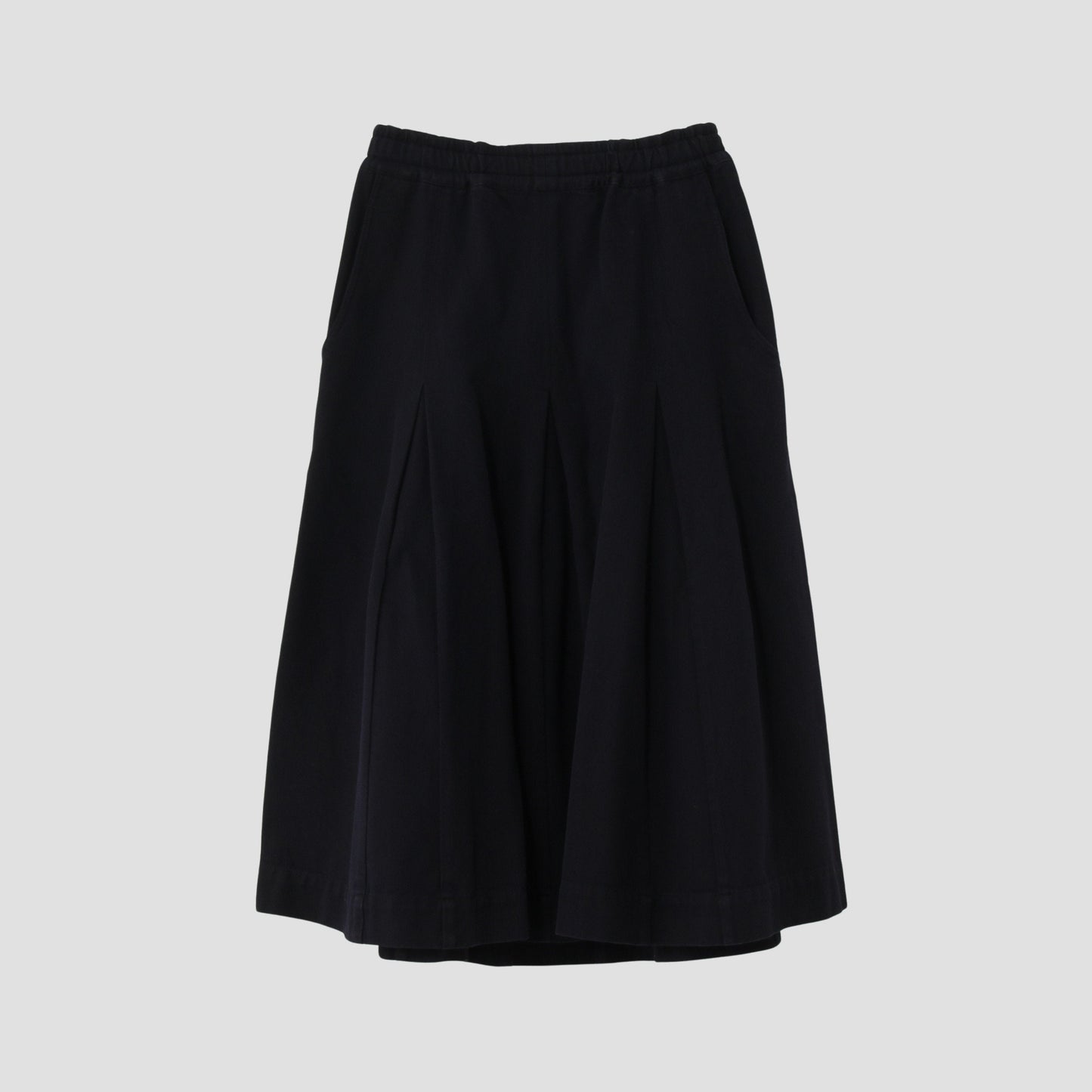 SOFT TWISTED YARN DYE COTTON SKIRT