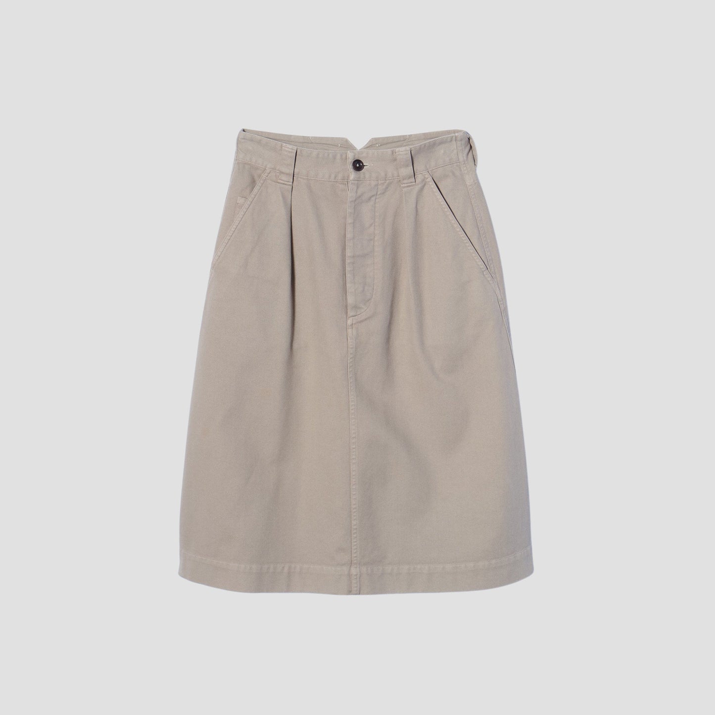 SOFT TWISTED YARN COTTON SKIRT