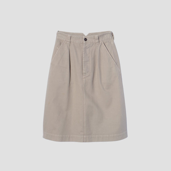 SOFT TWISTED YARN COTTON SKIRT