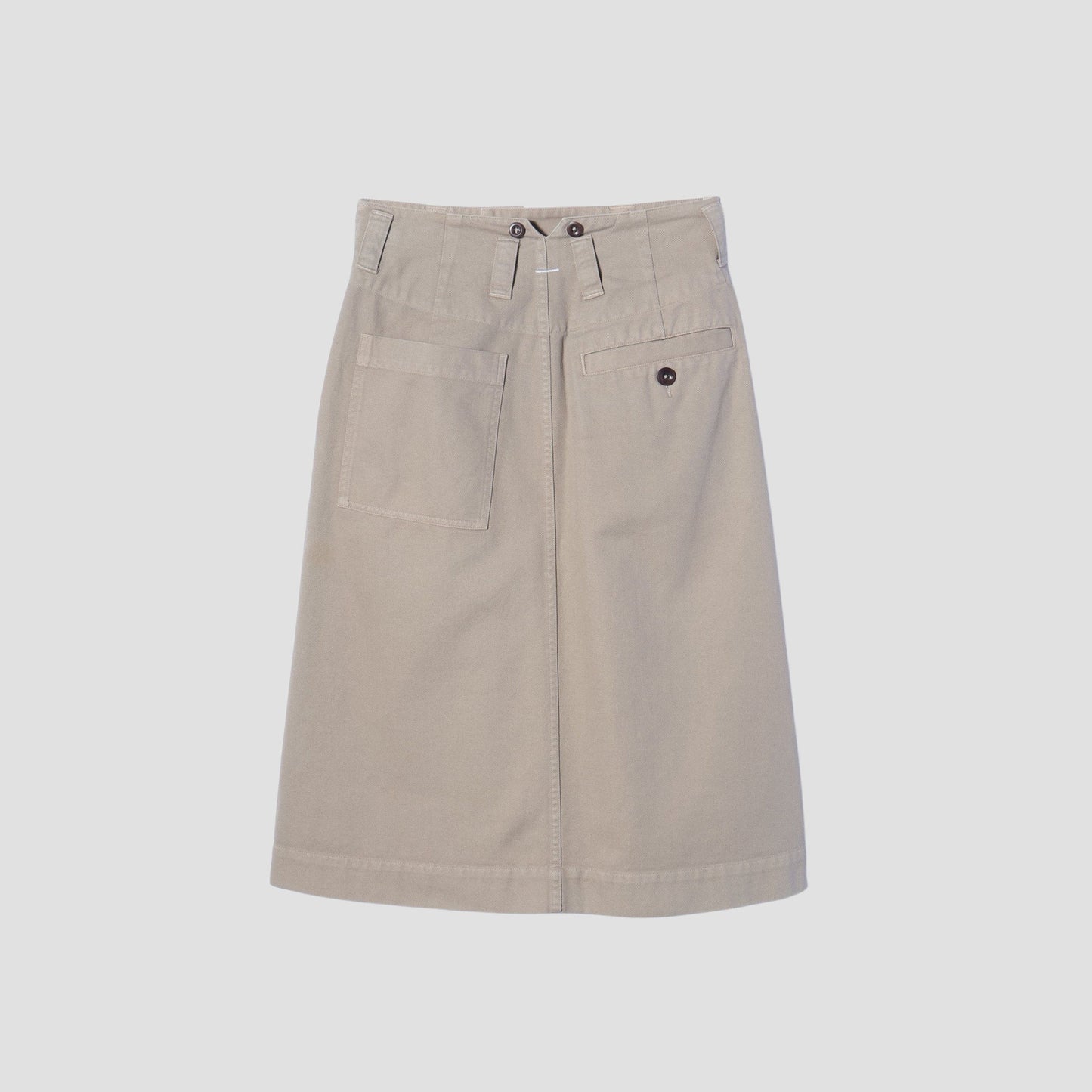 SOFT TWISTED YARN COTTON SKIRT