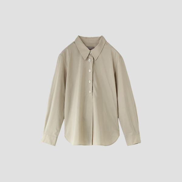COTTON SILK POPLIN SHIRT