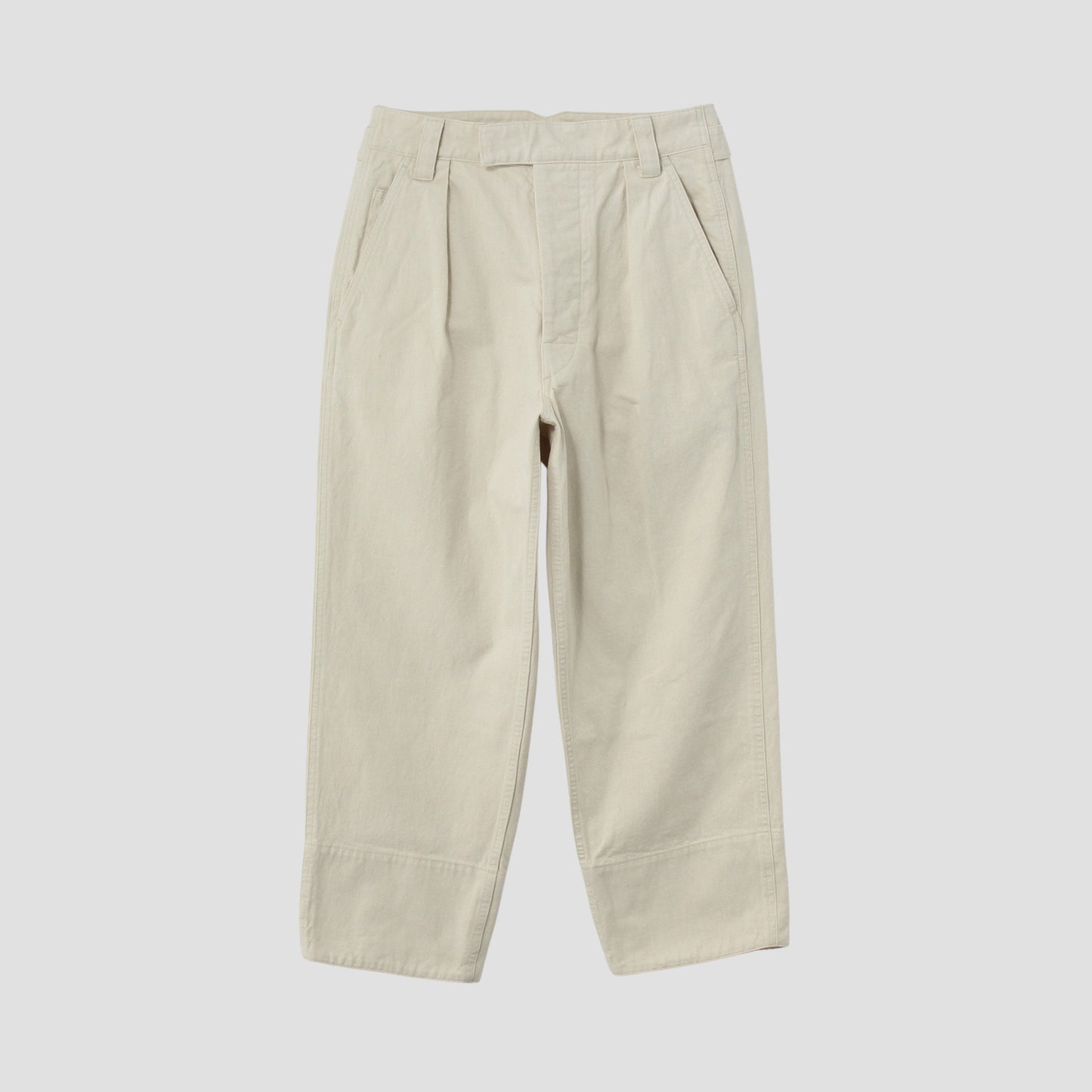 NATURAL DENIM TROUSERS