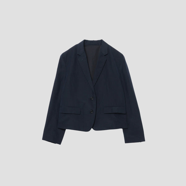 WOOL LINEN POPLIN JACKET