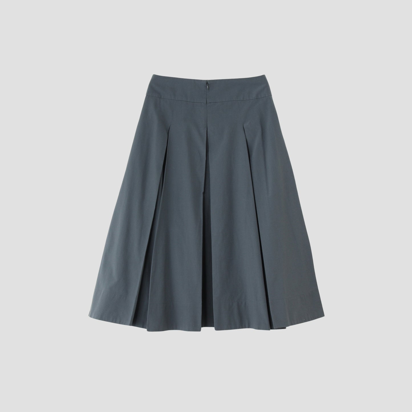 SILK COTTON POPLIN SKIRT