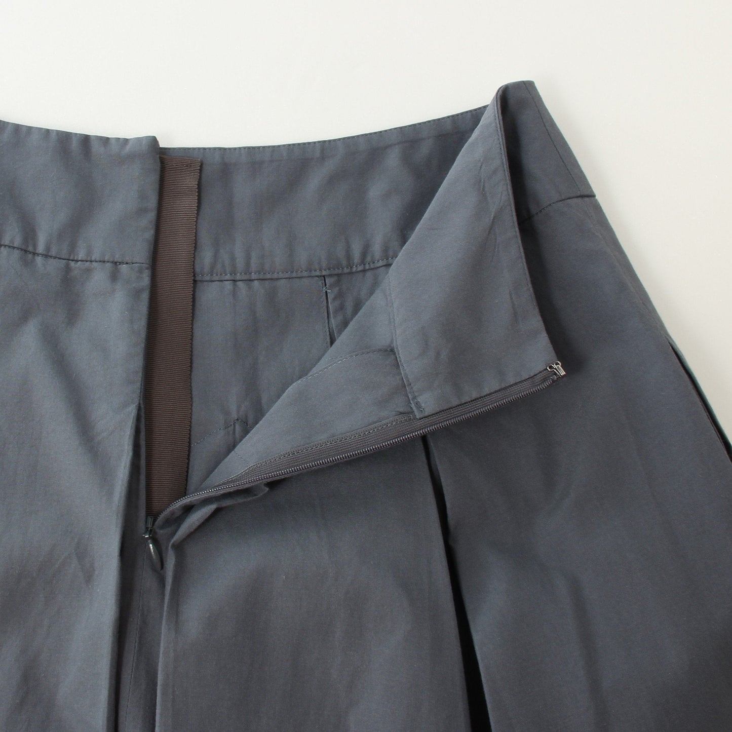 SILK COTTON POPLIN SKIRT