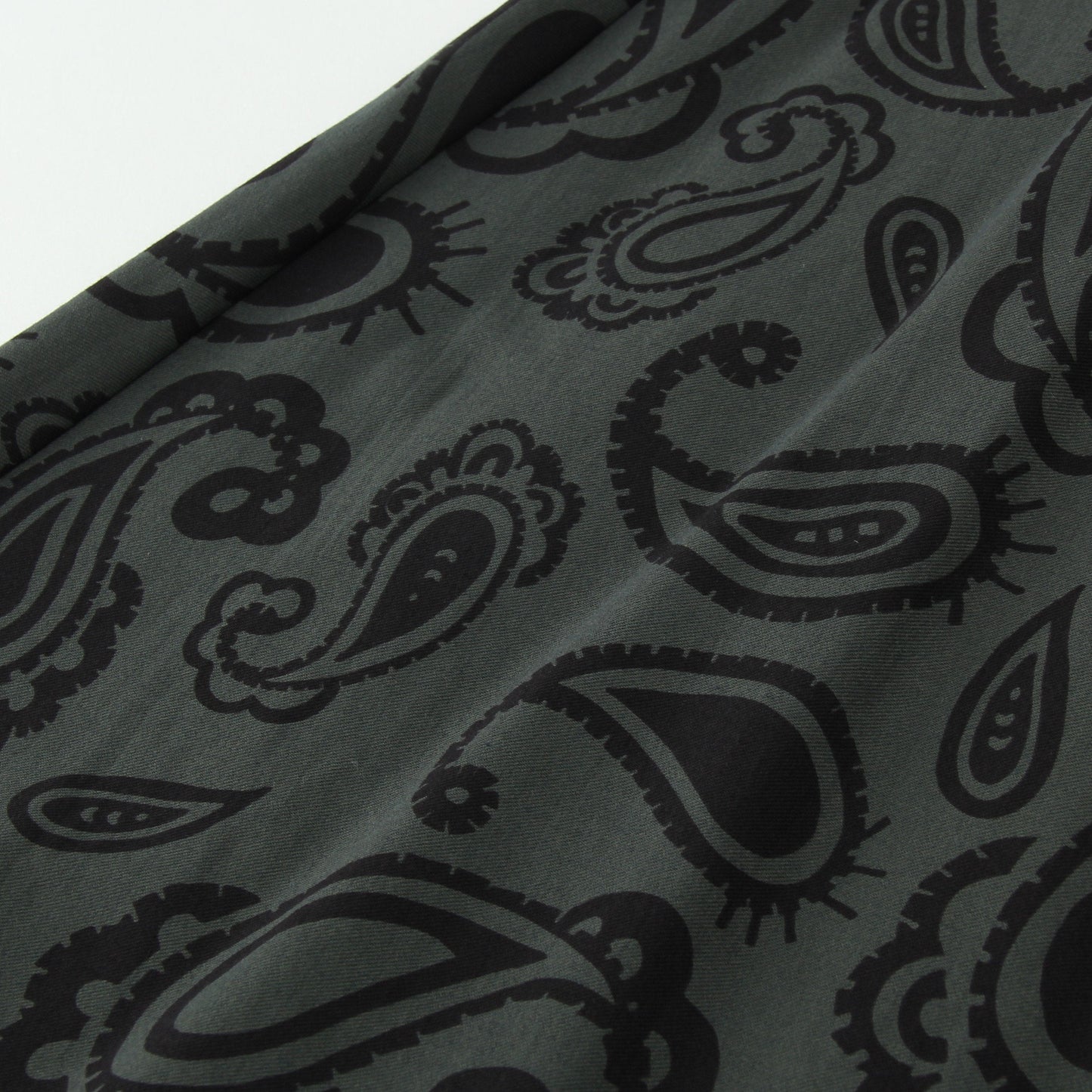 PAISLEY COTTON SILK TWILL SKIRT
