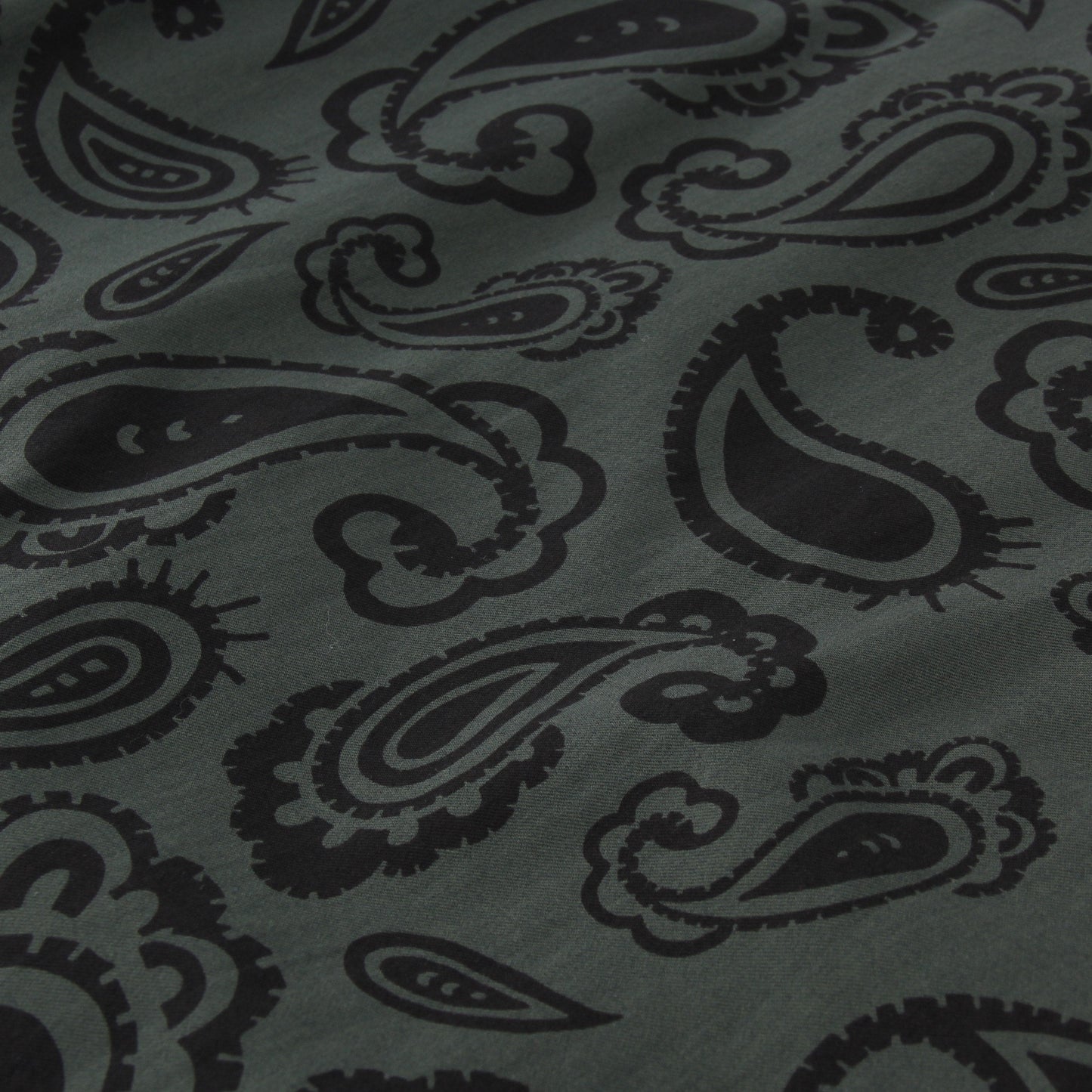 PAISLEY COTTON SILK TWILL SKIRT