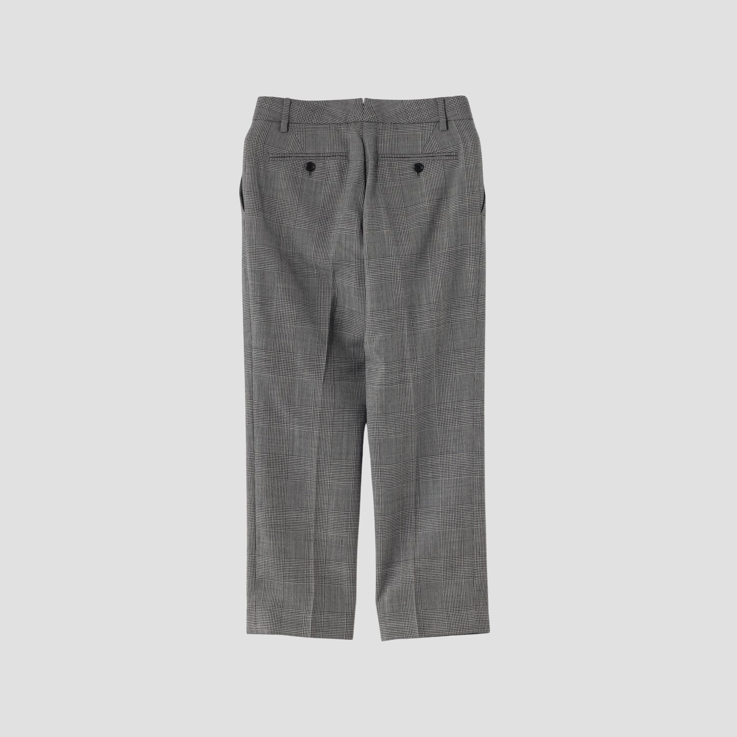 POW CHECK WOOL TROUSERS