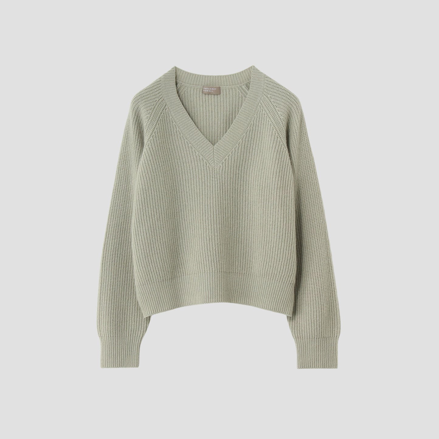WOOL CASHMERE SILK V NECK JUMP KNIT