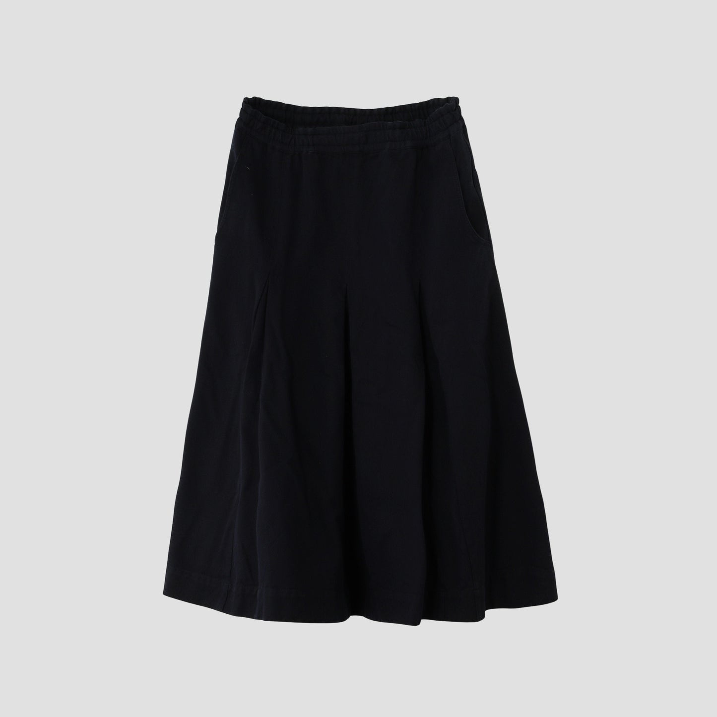 SOFT TWISTED YARN DYE COTTON SKIRT