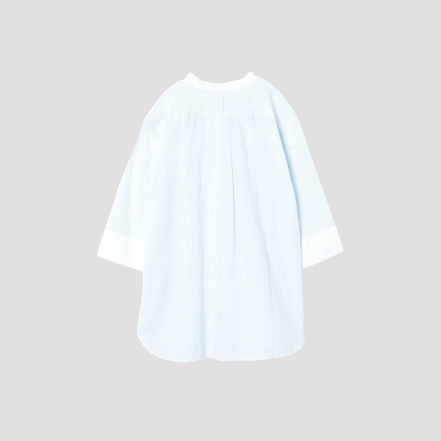 FINE STRIPE COTTON LINEN SHIRT