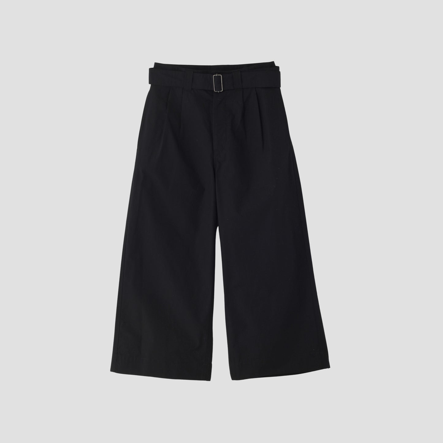 CRISP COTTON PLAINWEAVE TROUSERS